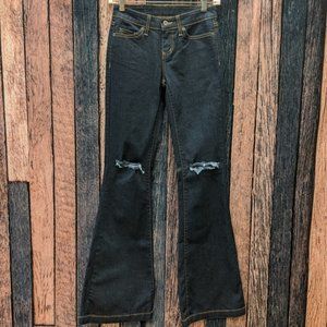 Carmar Stretch Denim Mid Rise Flare Jeans